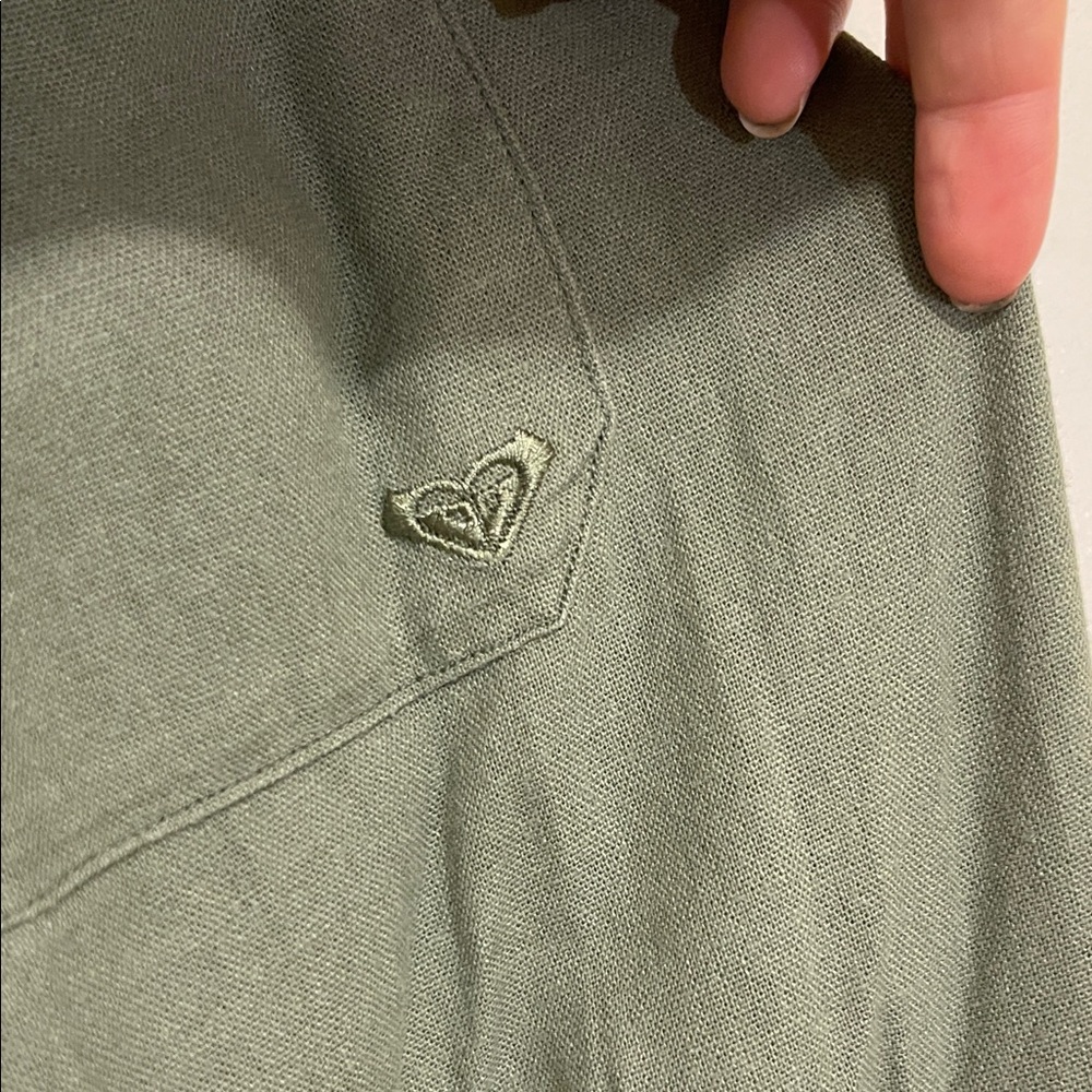 Roxy Olive Green Drawstring Pant - image 3